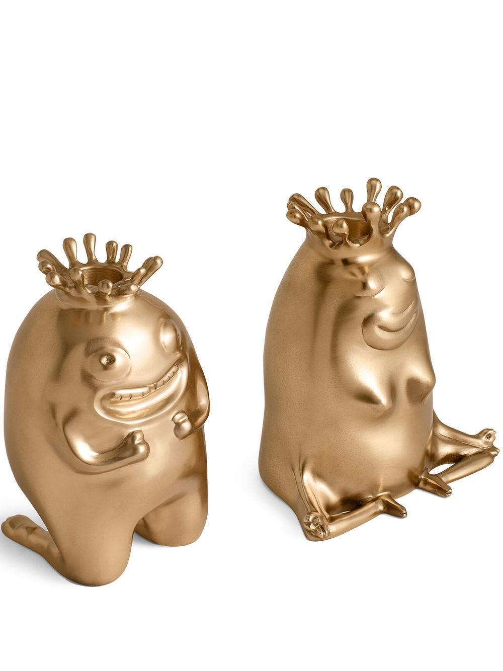 L'Objet x Haas Brothers King and Queen 烛台（两件装） - 金色