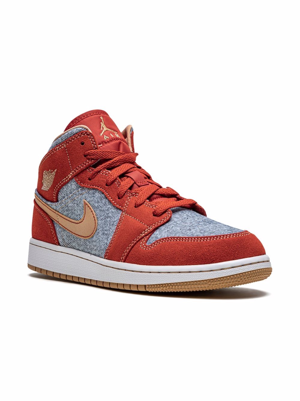 Jordan Kids Jordan 1 Mid 板鞋 - 红色