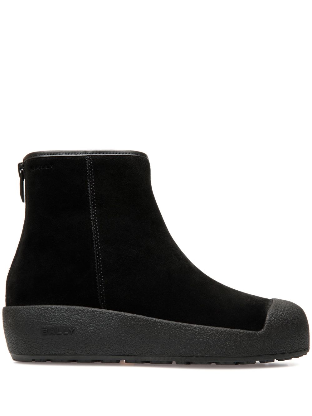 Bally x Monocle Cubrid Curling 及踝靴 - 黑色