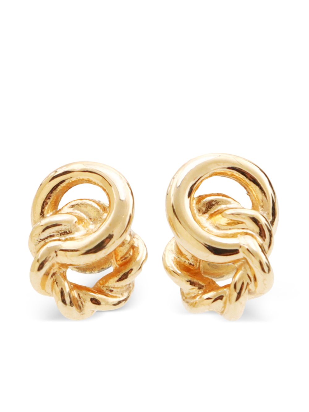 Christian Dior Pre-Owned 2000s chain earrings - 金色
