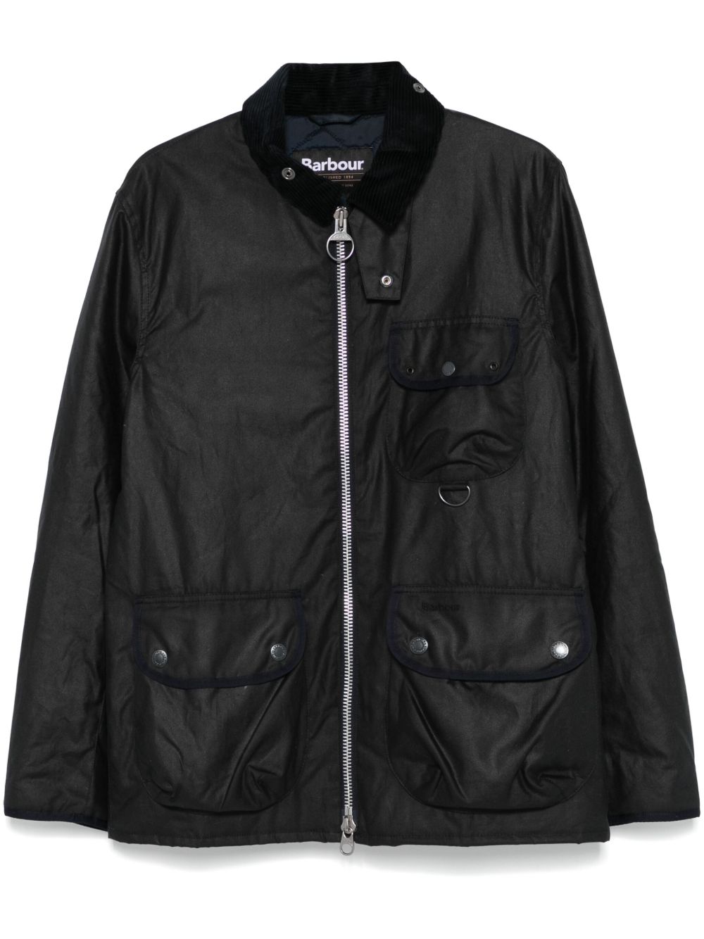Barbour Angler Waxed 夹克 - 蓝色