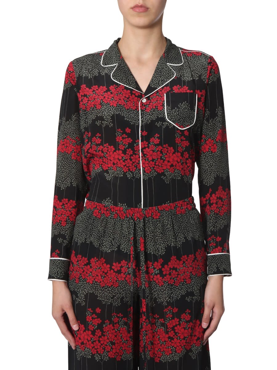 RED Valentino 梦境牡丹印花衬衫
