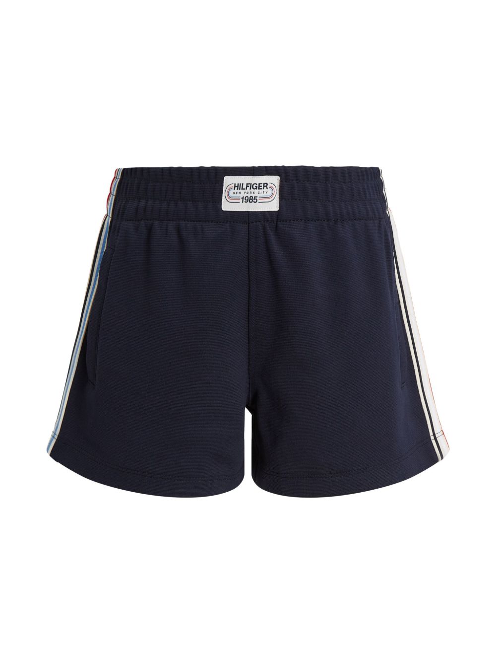 Tommy Hilfiger Junior 条纹织带运动短裤 - 蓝色