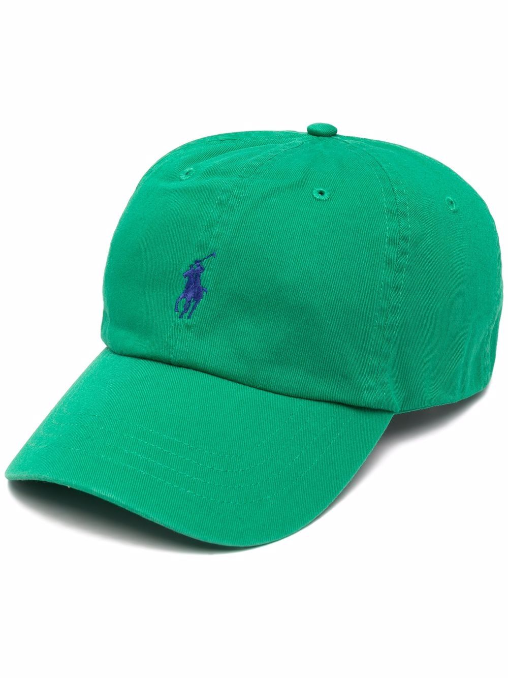 Polo Ralph Lauren logo刺绣棒球帽 - 绿色