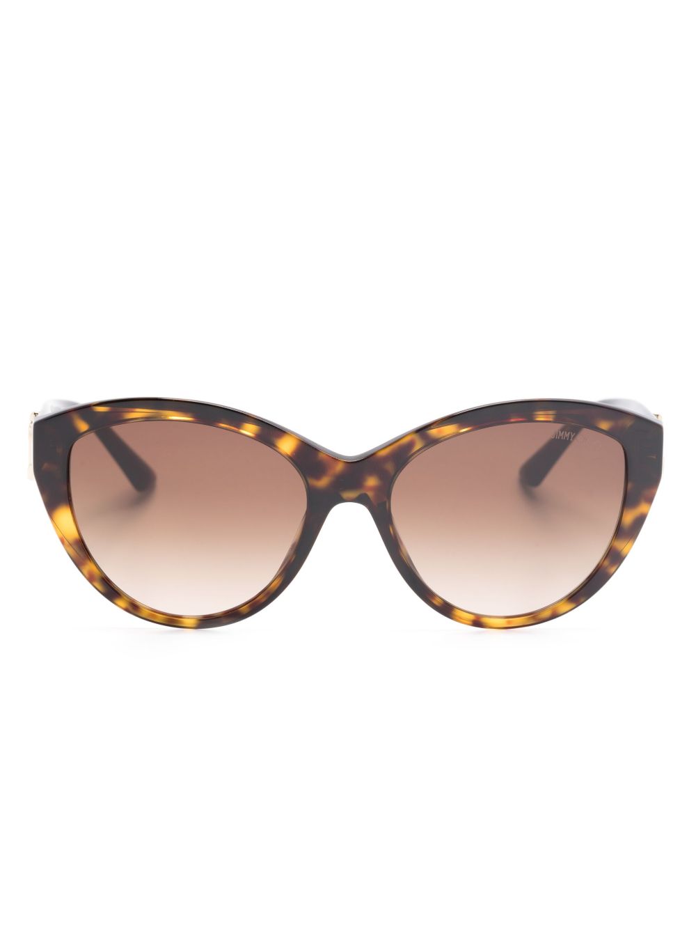 Jimmy Choo Eyewear JC5007 猫眼框太阳眼镜 - 褐色