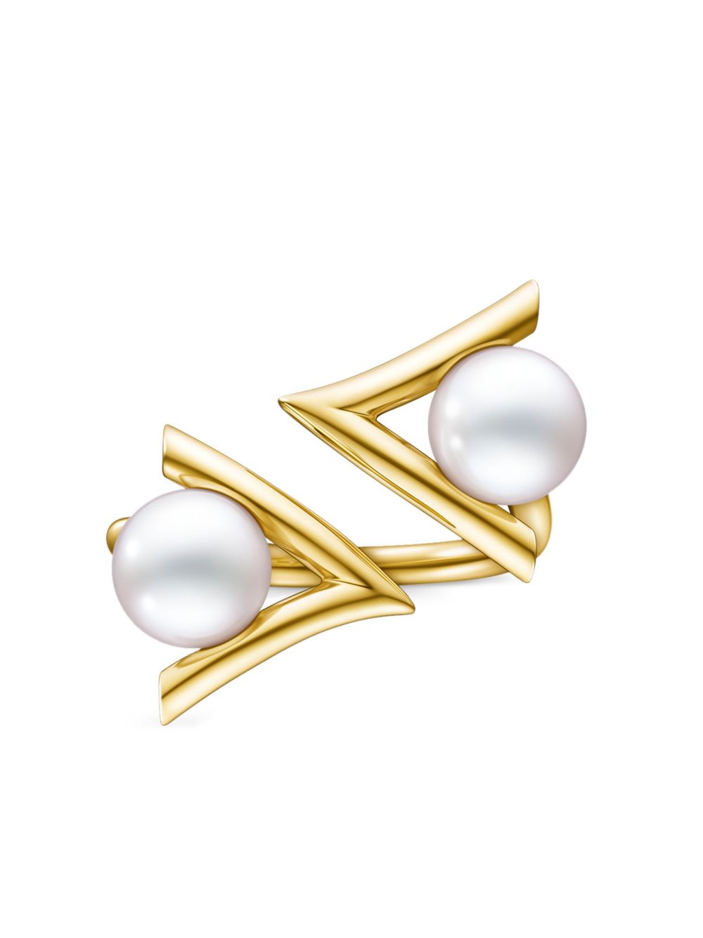 TASAKI 18K黄金 Collection Line Danger Claw 珍珠戒指 - 金色