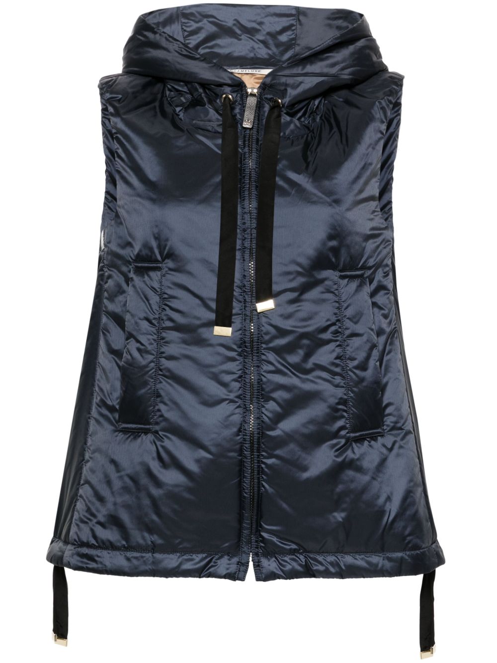 Max Mara Greengo 填充连帽马甲 - 蓝色