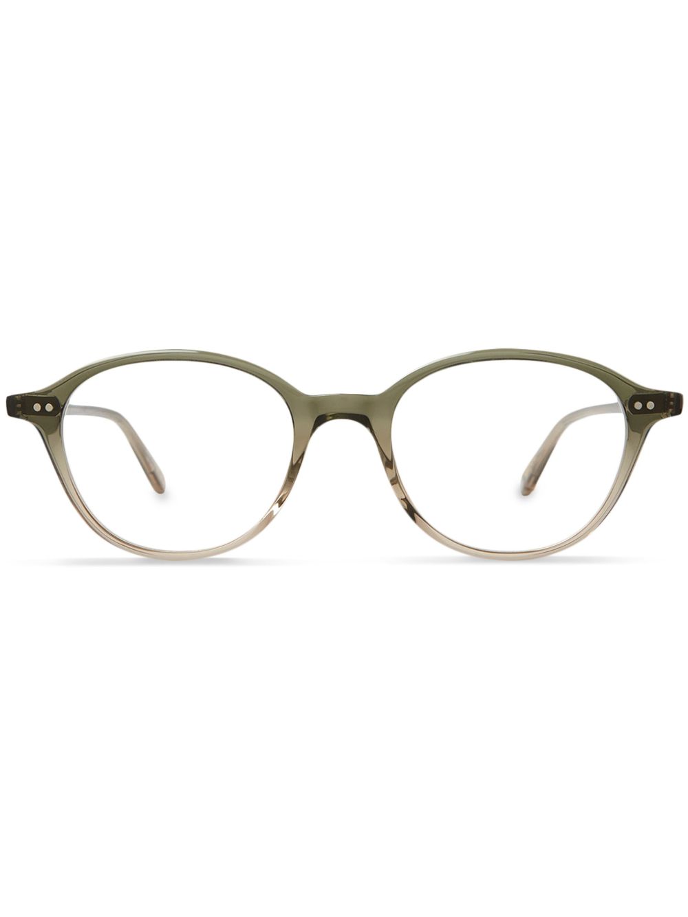 Garrett Leight 圆框眼镜 - 绿色