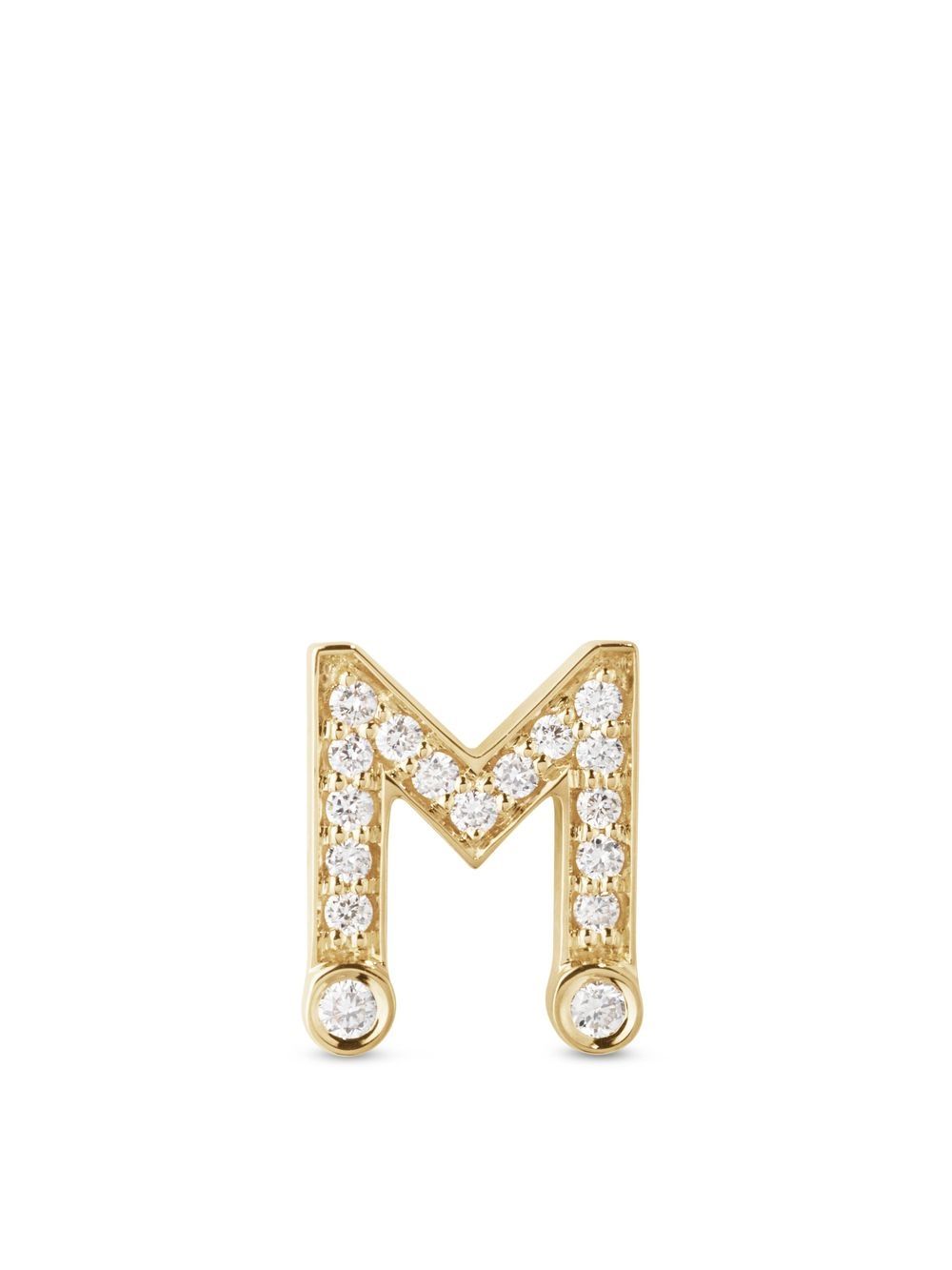 Sophie Bille Brahe 18K黄金 Petite M 耳钉 - 金色