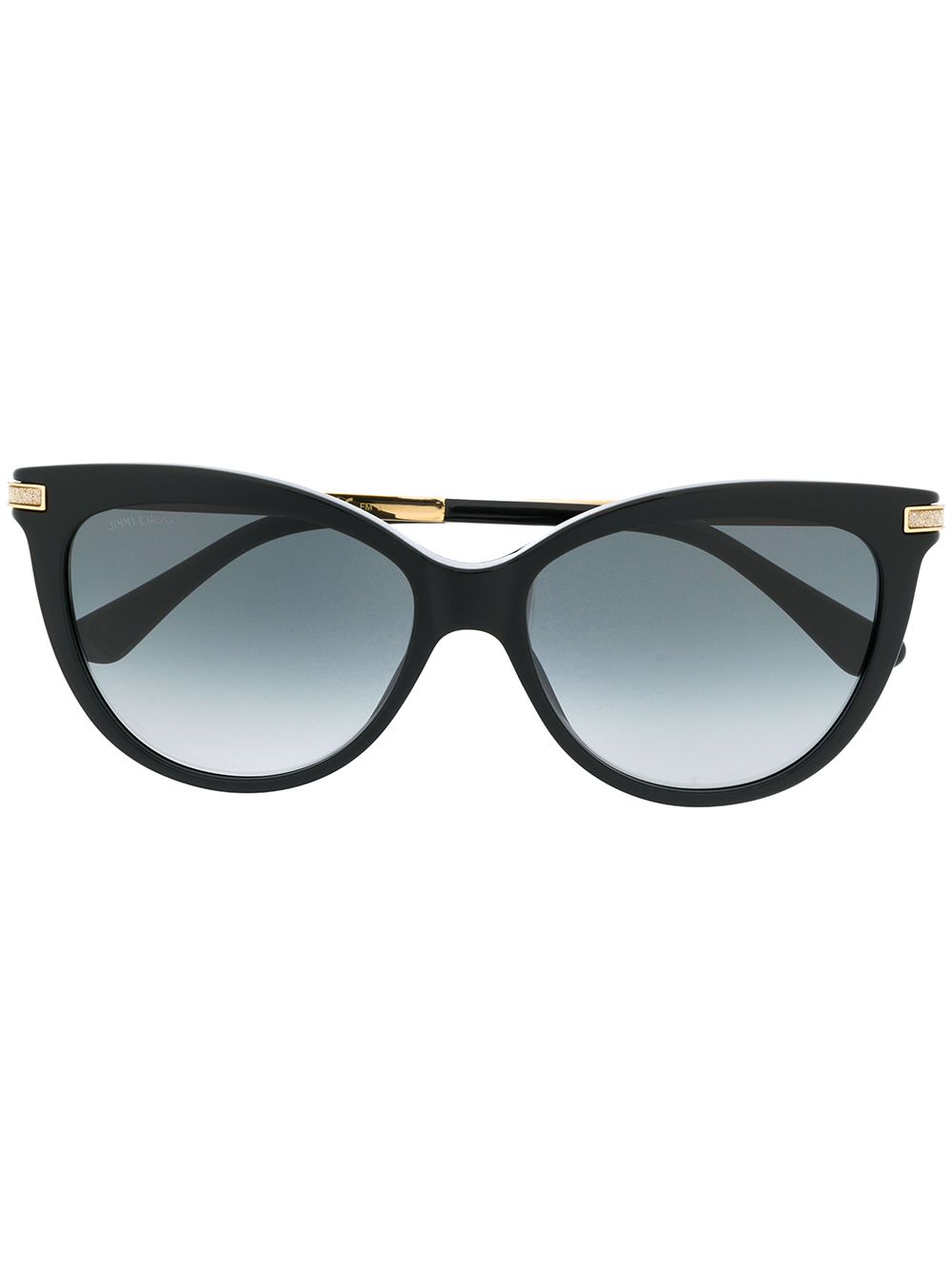 Jimmy Choo Eyewear 飞行员太阳眼镜 - 黑色