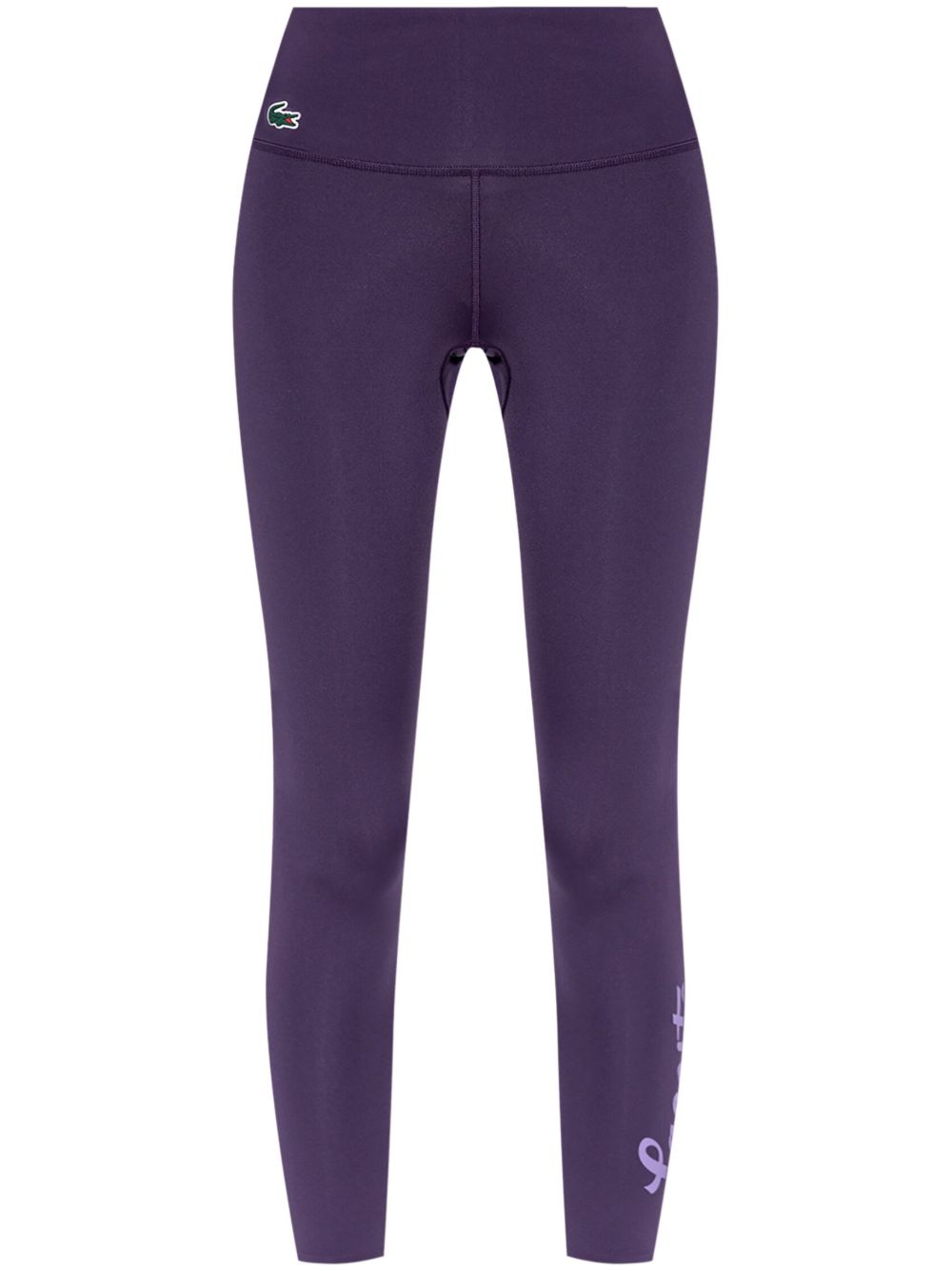 Lacoste Sport Ultra-Dry stretch logo印花打底裤 - 紫色
