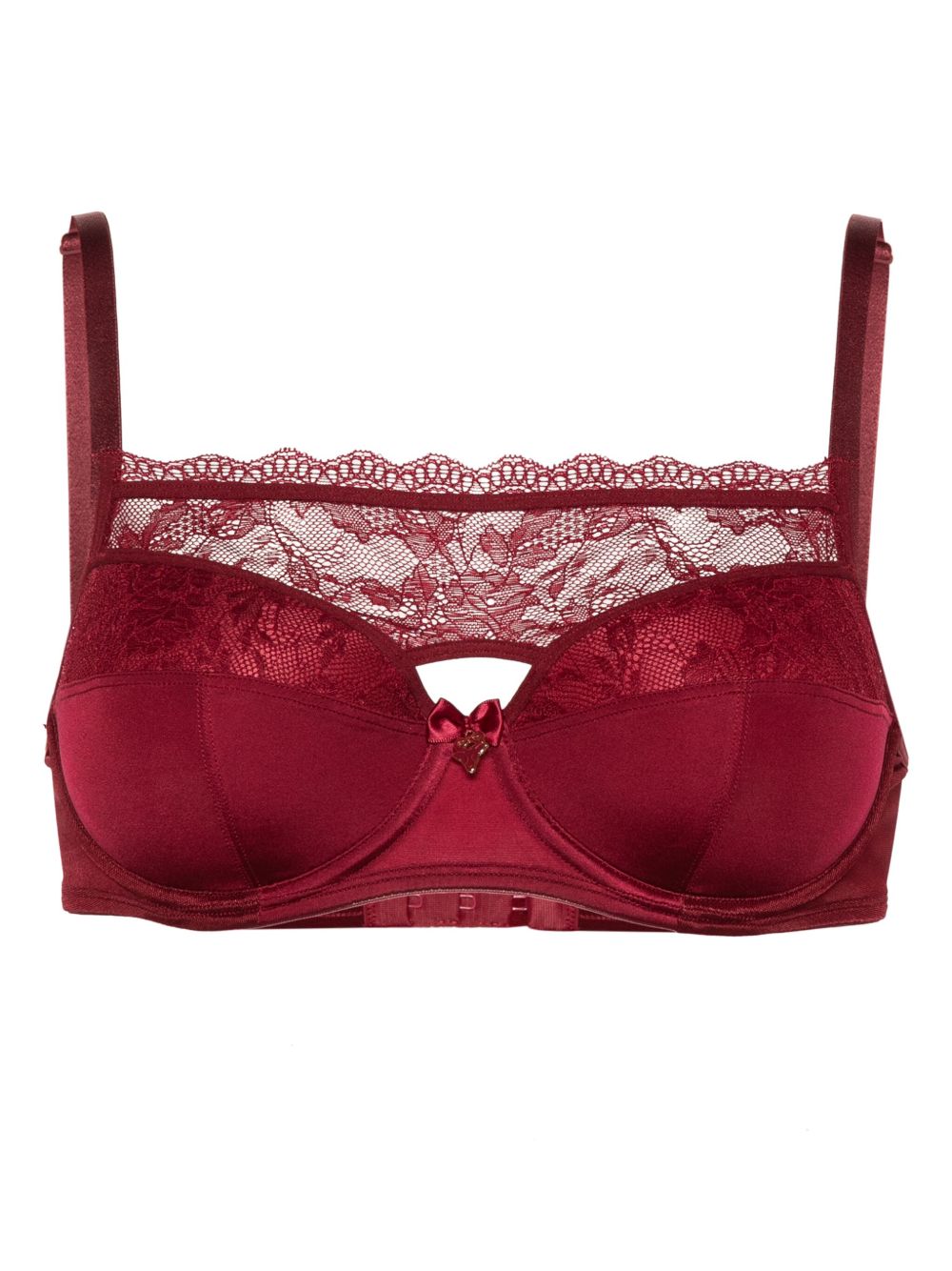 Marlies Dekkers Carita 深V领蕾丝文胸 - 红色