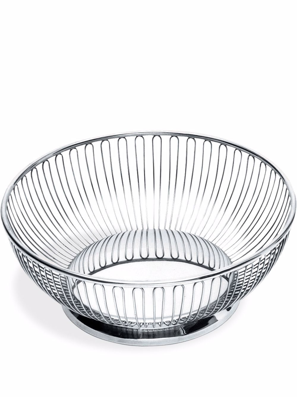 Alessi 大号圆形金属篮 - 银色