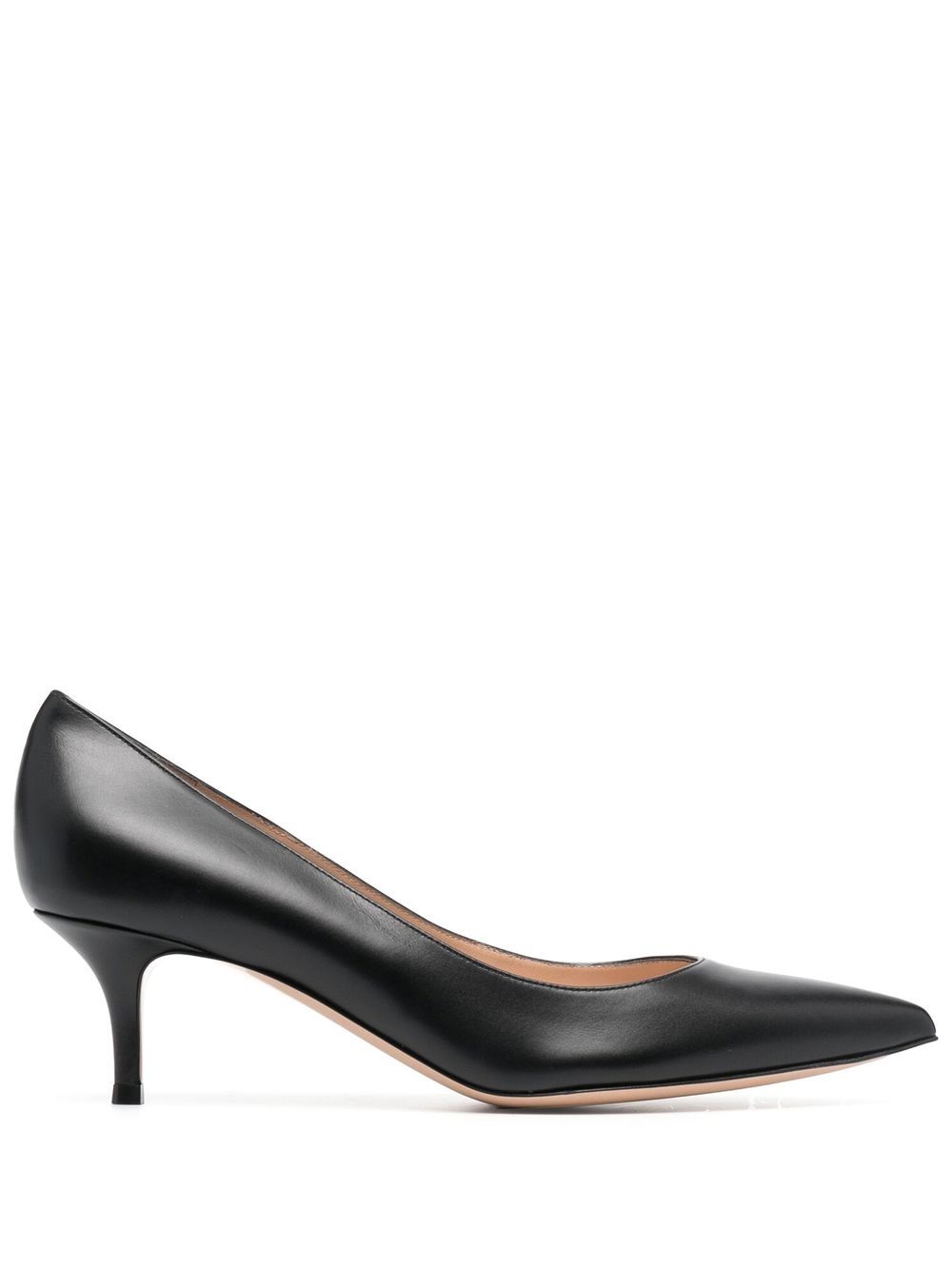 Gianvito Rossi 尖头中跟鞋 - 黑色