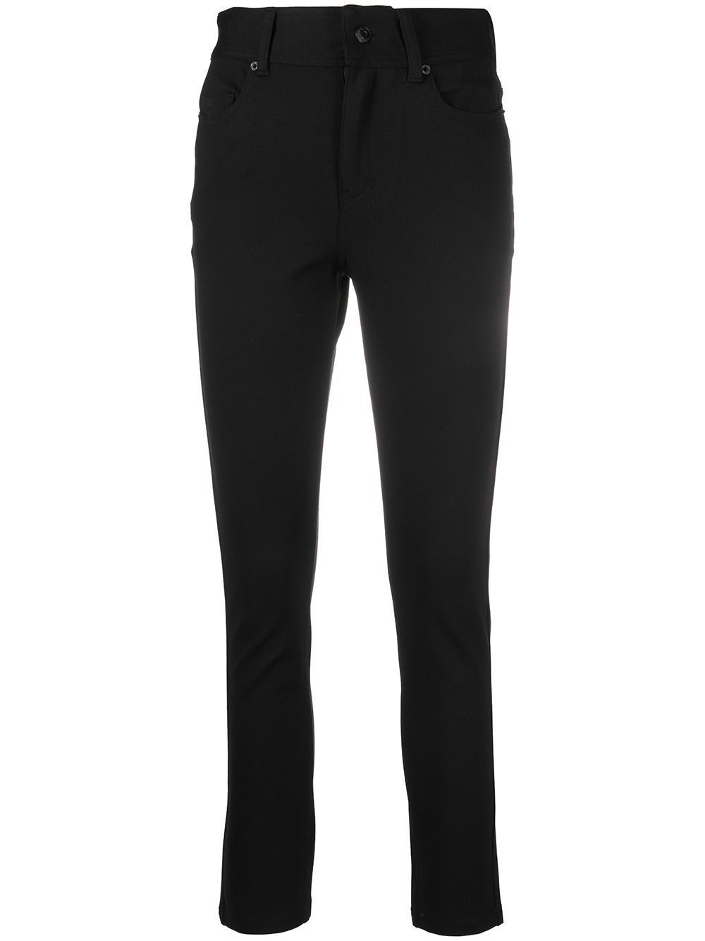 DKNY 高腰露踝裤 - 黑色