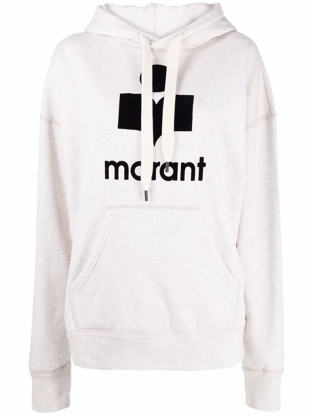 MARANT ÉTOILE Mansell logo印花连帽衫 - 中性色