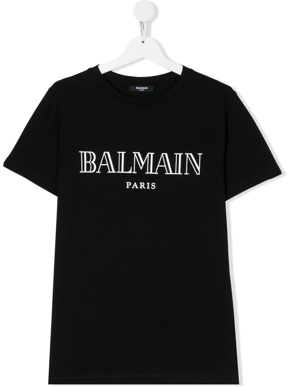 Balmain Kids logo印花T恤 - 黑色