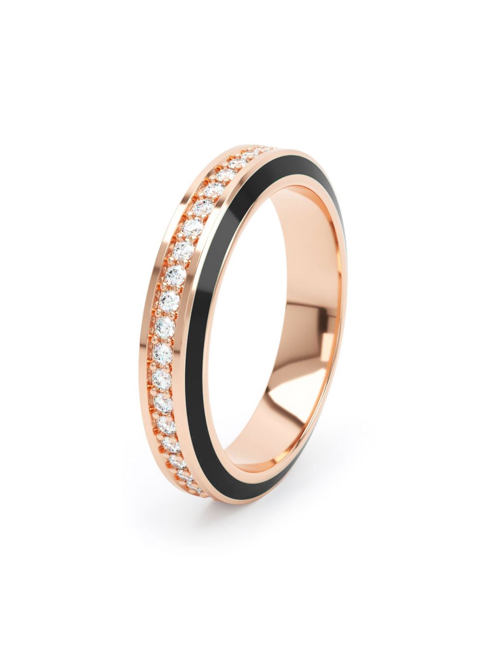 LOEV 18K recycled rose gold Eternity diamond ring - 粉色