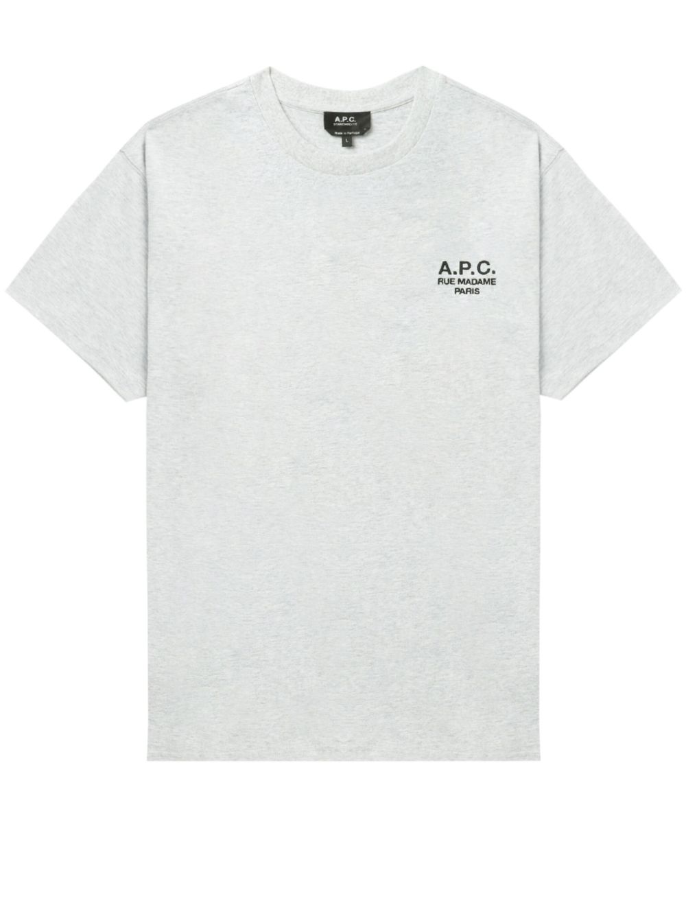 A.P.C. logo印花棉T恤 - 灰色