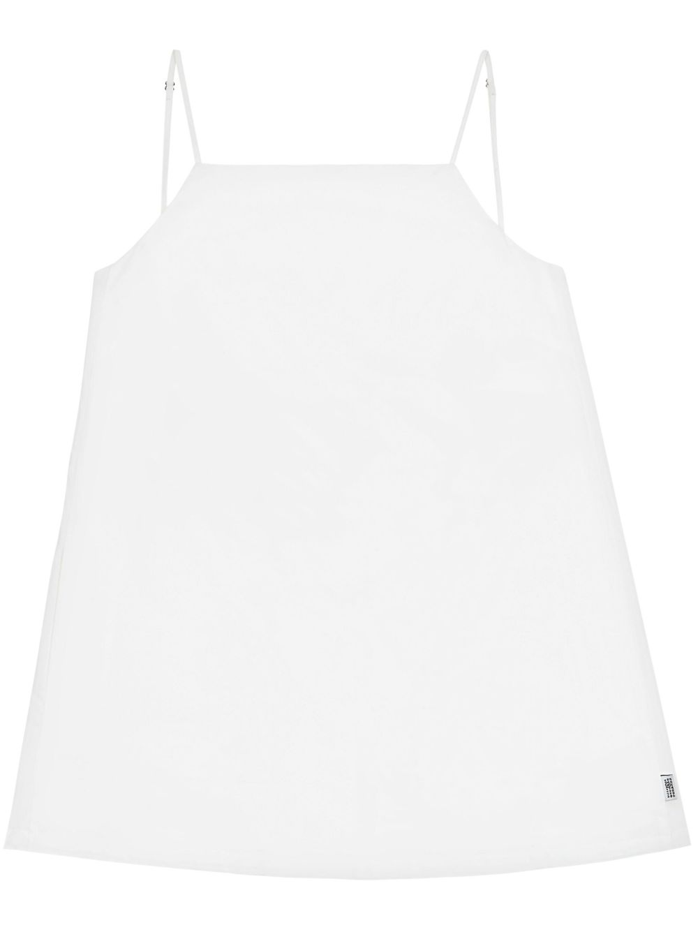 MM6 Maison Margiela 方领棉坦克背心 - 白色