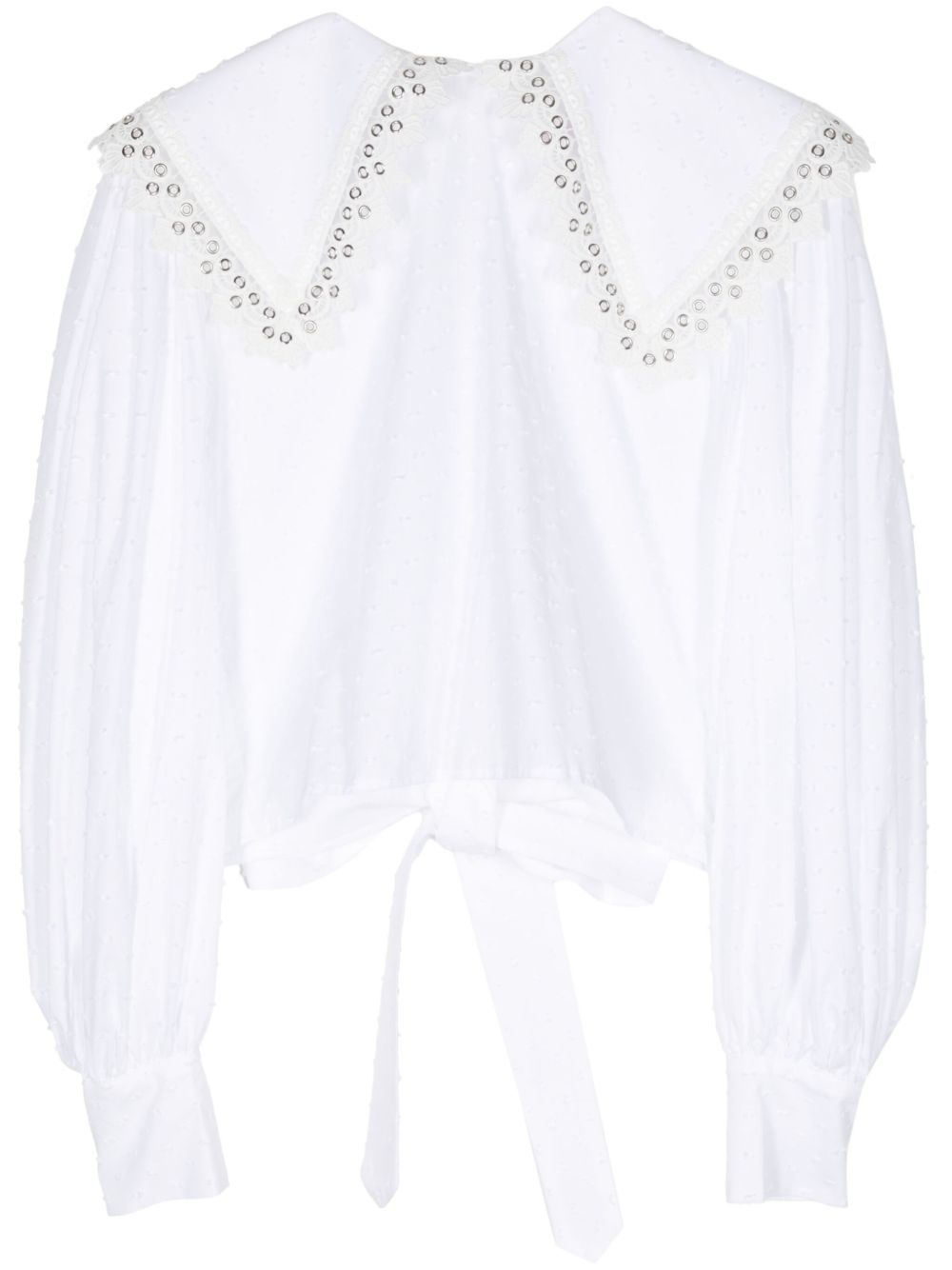 Charles Jeffrey Loverboy Babydoll 棉罩衫 - 白色