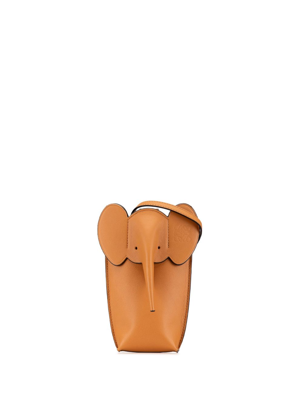 Loewe Pre-Owned Elephant Pocket 斜挎包（2022年典藏款） - 褐色