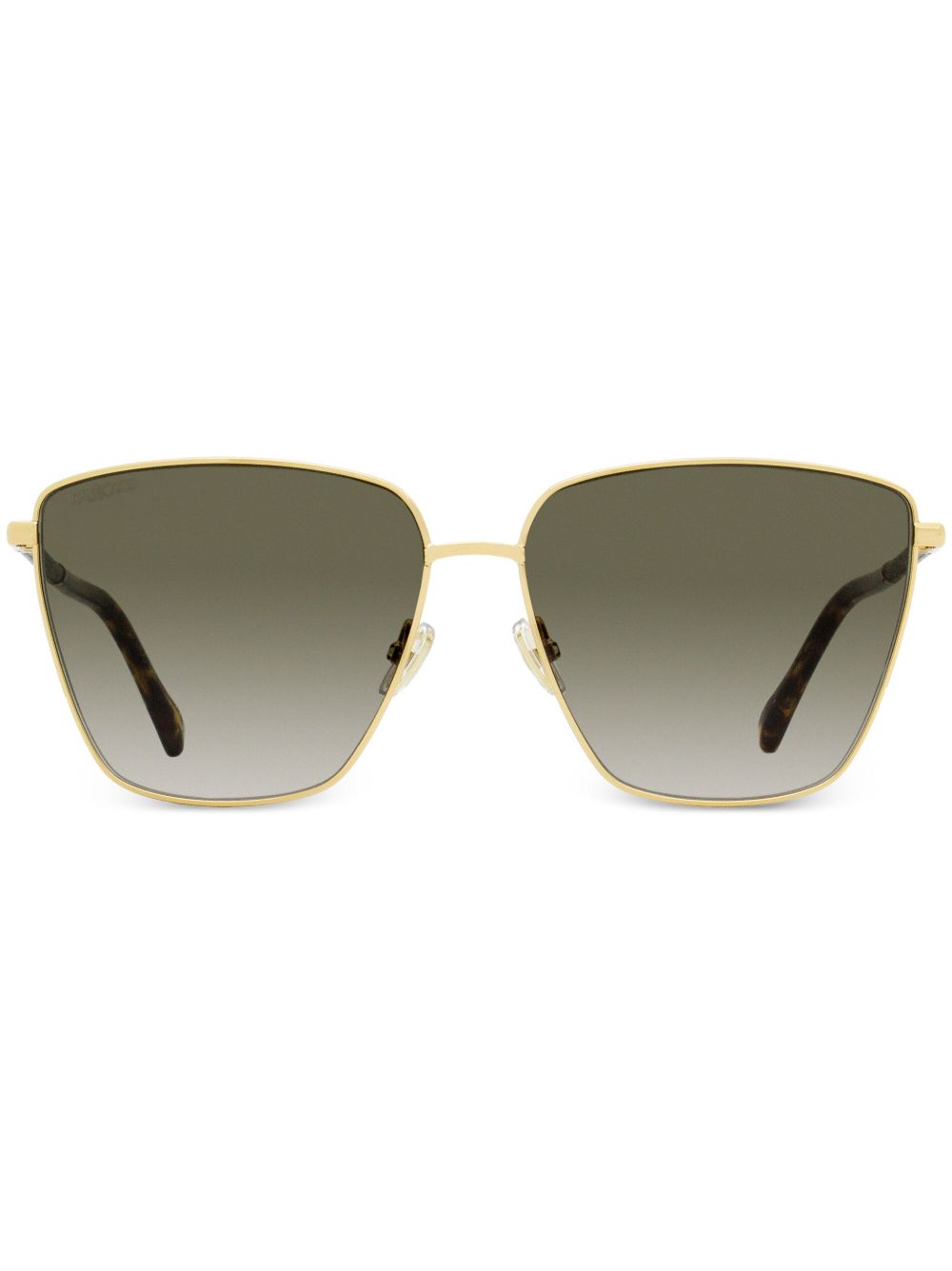 Jimmy Choo Eyewear Lavi 超大框太阳眼镜 - 金色