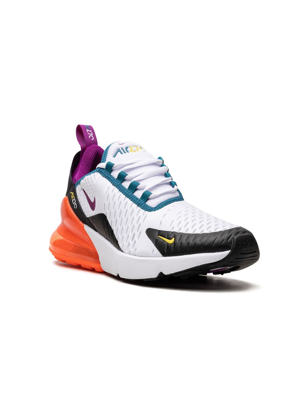Nike Kids Air Max 270 Vivid Purple 运动鞋 - 白色