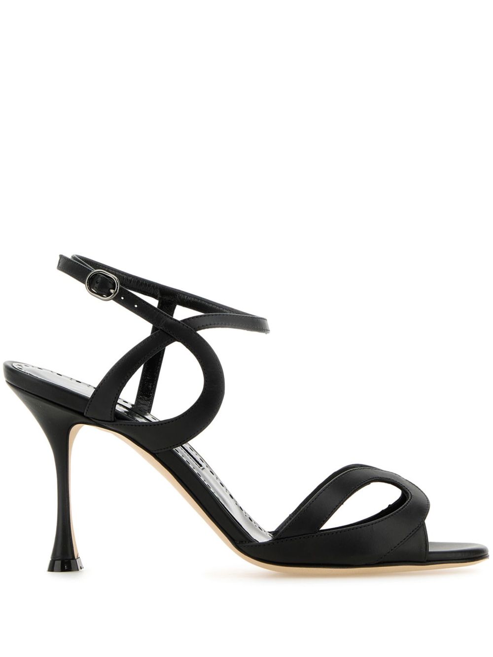 Manolo Blahnik Elfajrsan 高跟凉鞋（9厘米） - 黑色