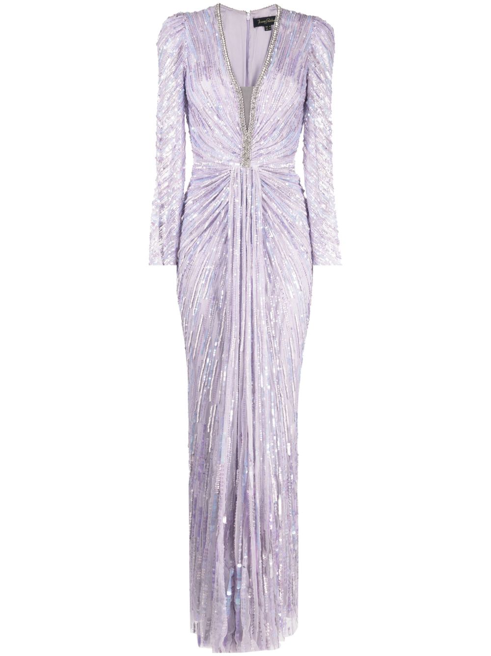 Jenny Packham Darcy 薄纱礼服 - 紫色