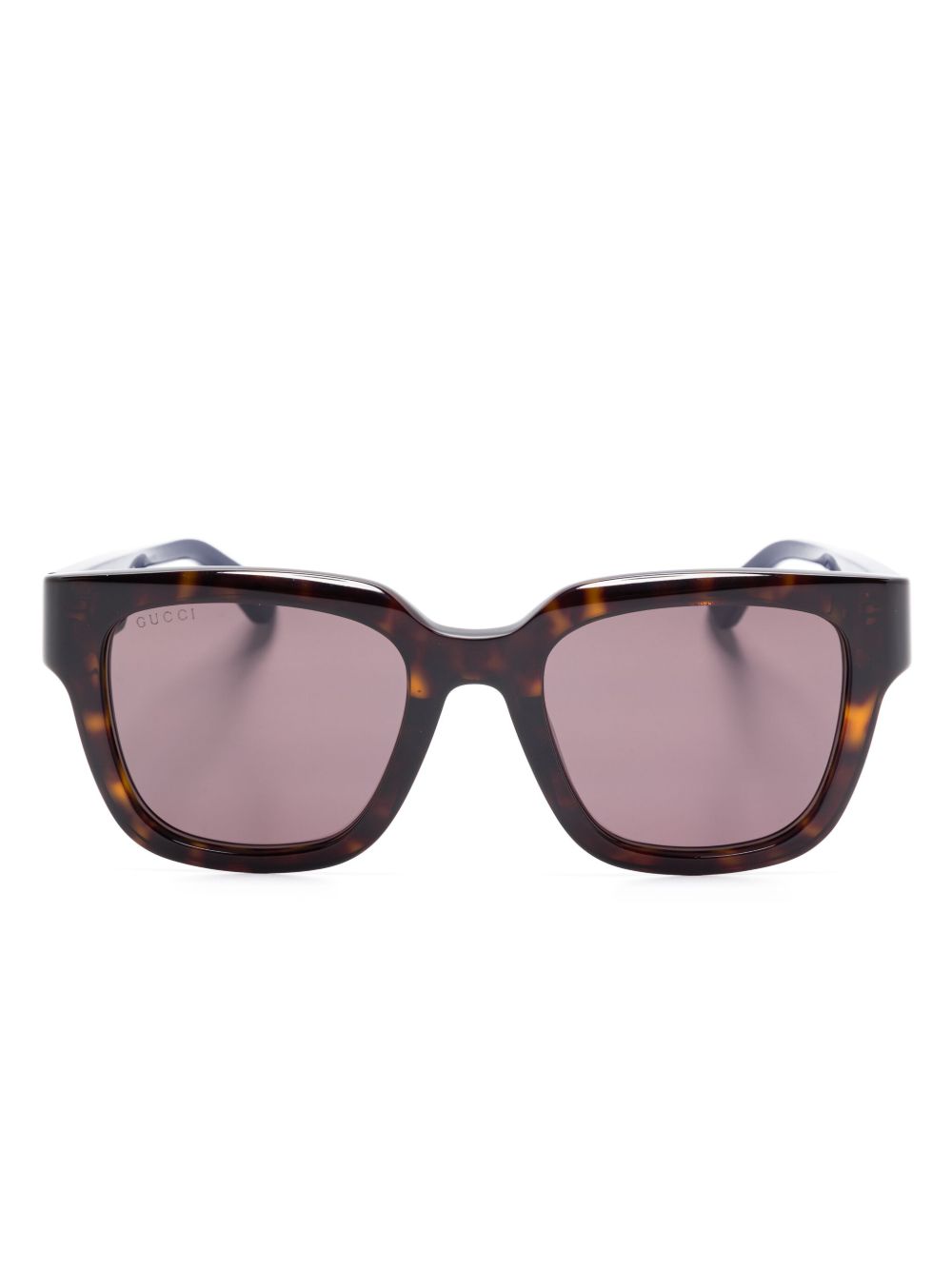 Gucci Eyewear 方框太阳眼镜 - 褐色