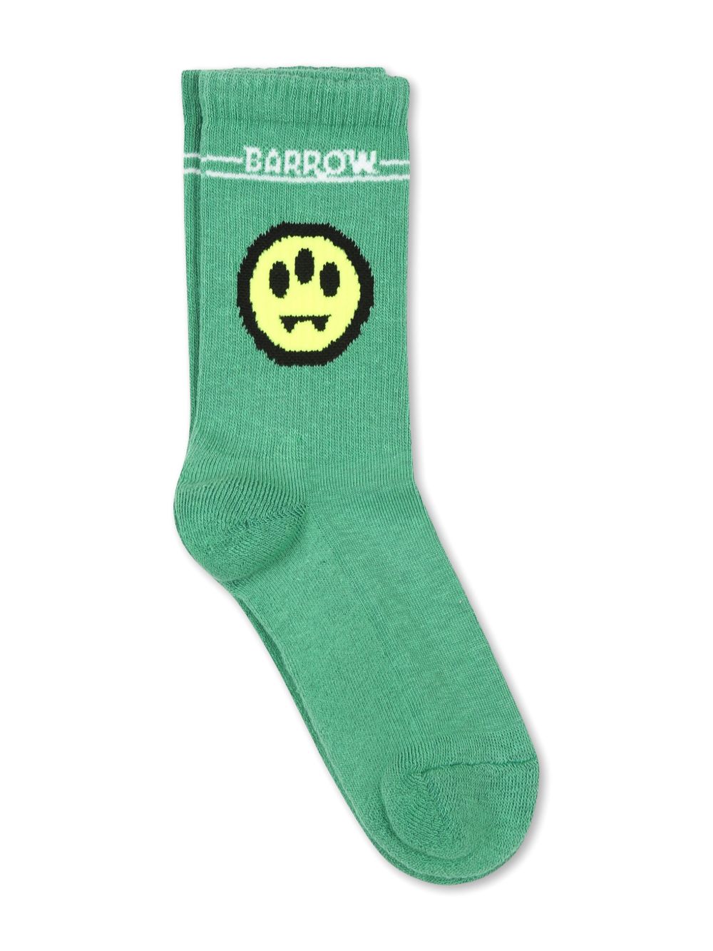 Barrow kids 嵌花logo针织袜 - 绿色