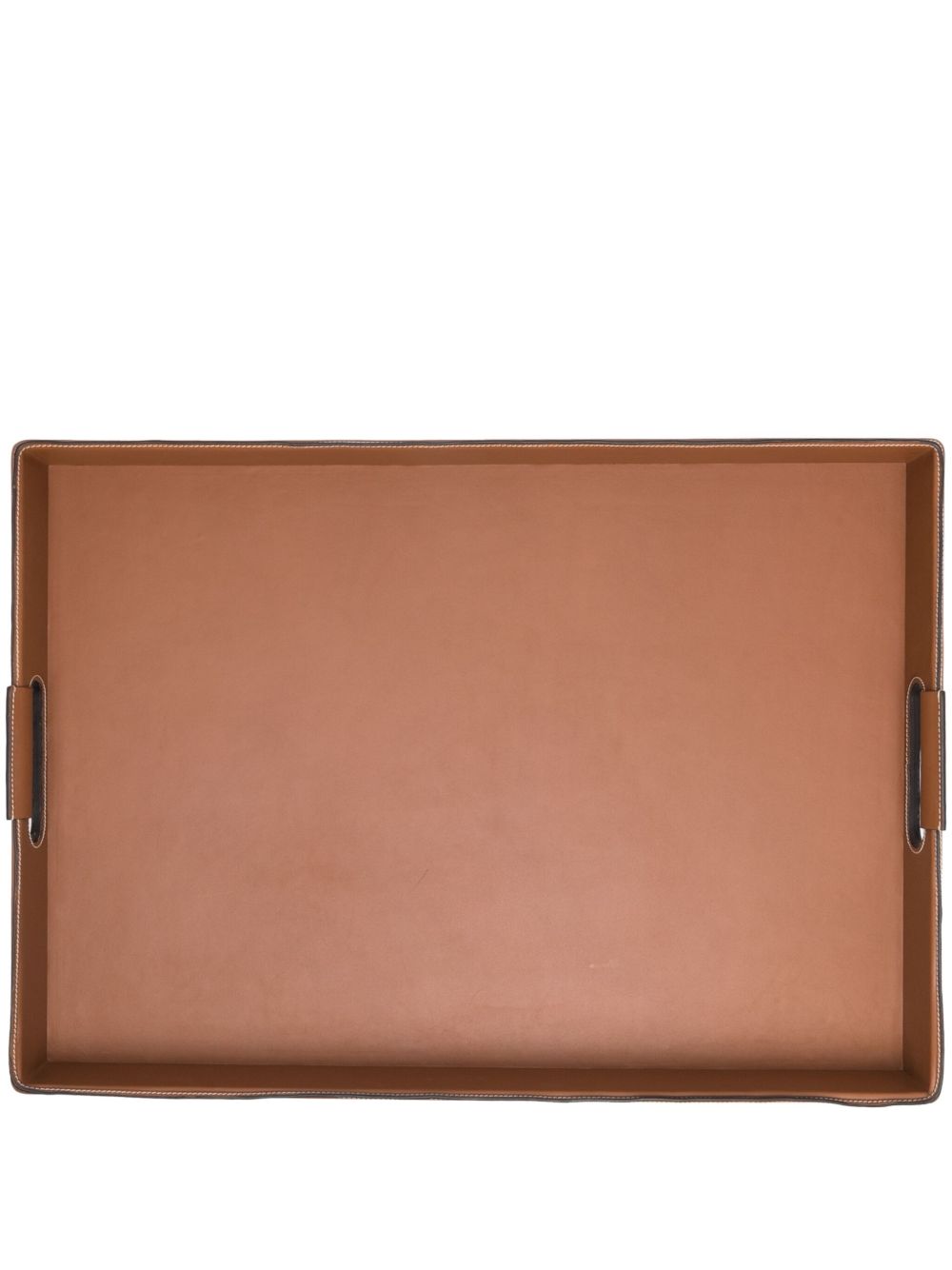 Ralph Lauren Home Wyatt 皮质大号托盘 - 褐色