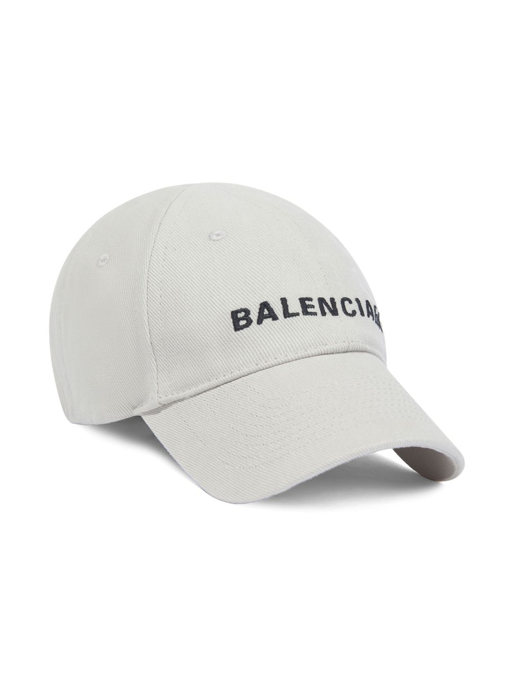 Balenciaga Kids logo刺绣棒球帽 - 白色