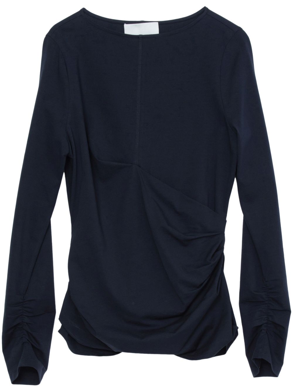 3.1 Phillip Lim 垂坠设计棉质混纺T恤 - 蓝色