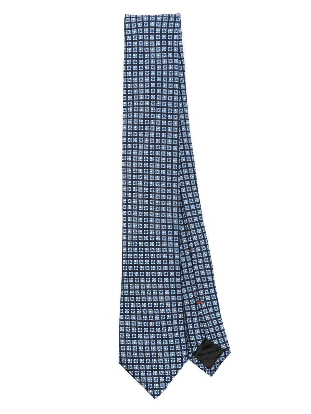Zegna 真丝领带 - 蓝色