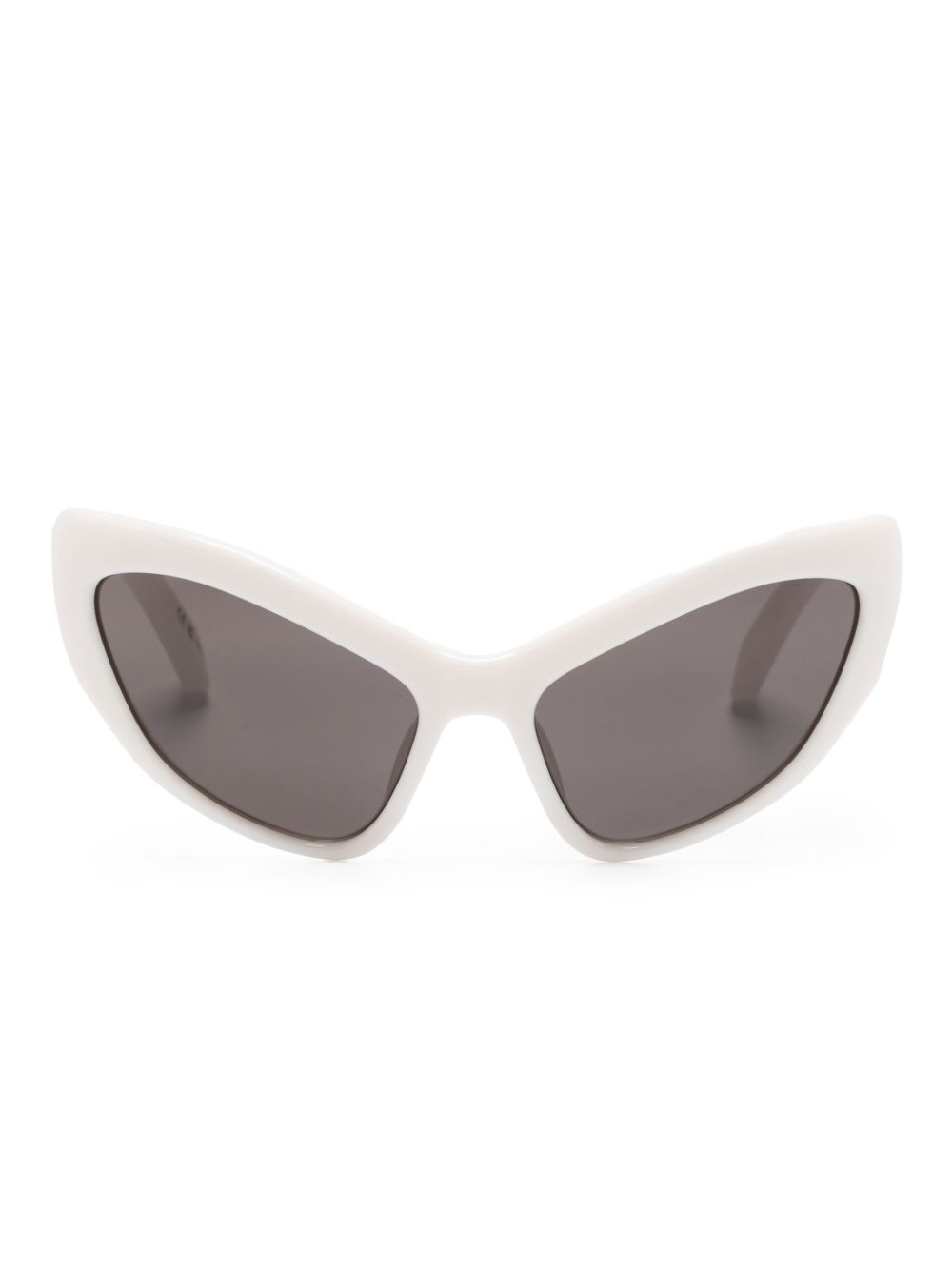 Balenciaga Eyewear 超大镜框太阳眼镜 - 白色