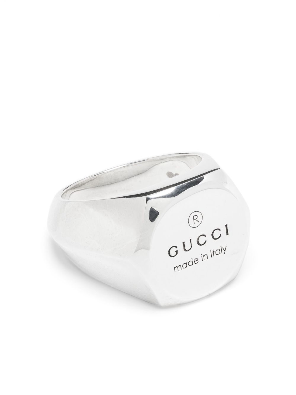 Gucci Trademark 戒指 - 银色
