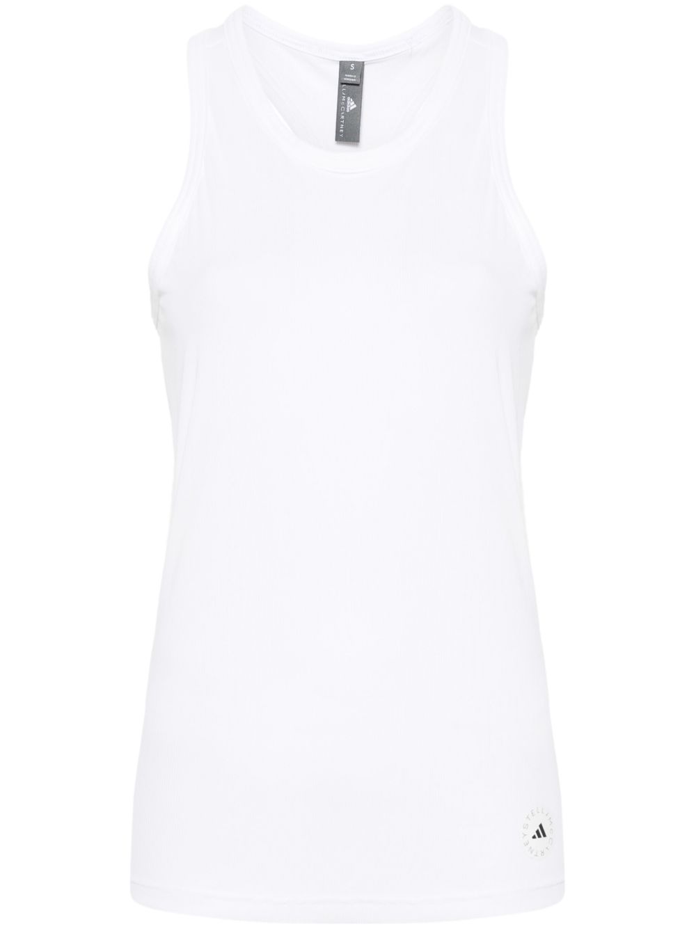 adidas by Stella McCartney 细罗纹坦克背心 - 白色