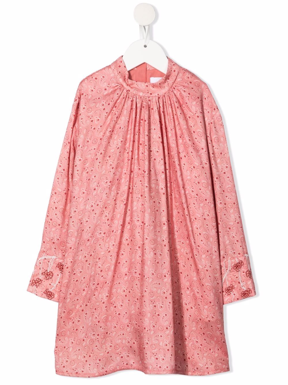 Chloé Kids 佩斯理直筒连衣裙 - 粉色
