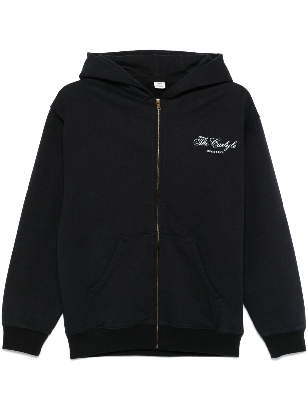 Sporty & Rich The Carlyle Souvenir 连帽衫 - 黑色