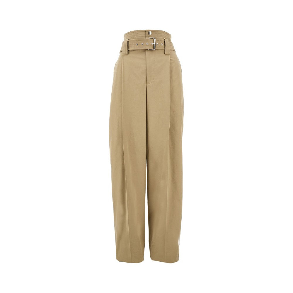BOTTEGA VENETA Poplin pants with belt Woman 38
