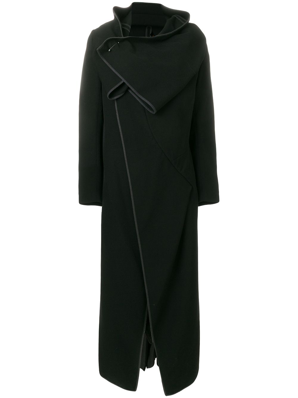 Comme Des Garçons Pre-Owned 古着裹身式外套 - 黑色