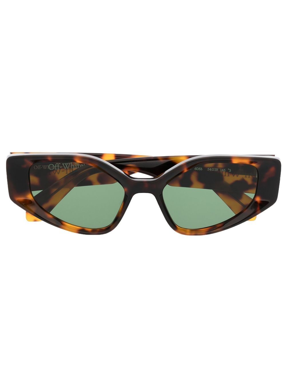 Off-White Eyewear Memphis 猫眼框太阳眼镜 - 褐色