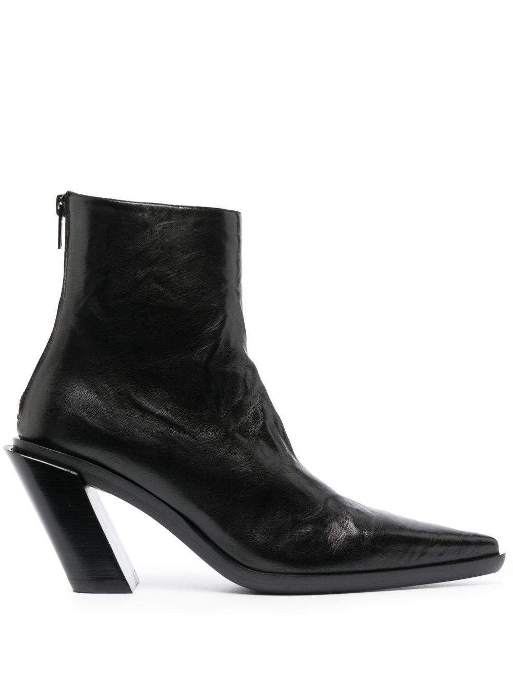 Ann Demeulemeester 皮质及踝靴 - 黑色
