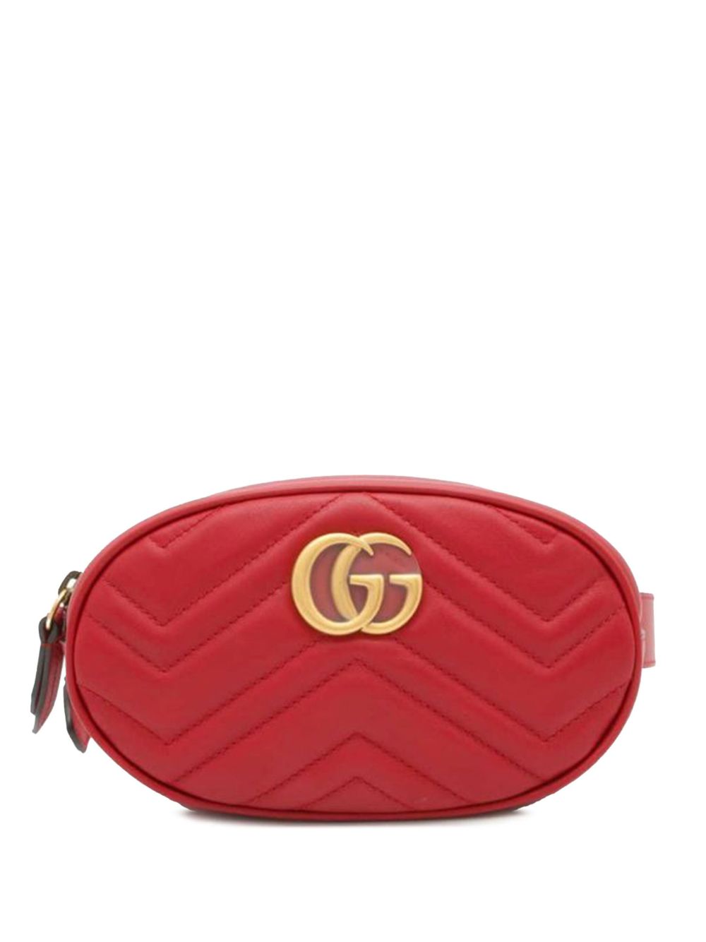 Gucci Pre-Owned GG Marmont Matelasse 腰包（2000-2015年典藏款） - 红色