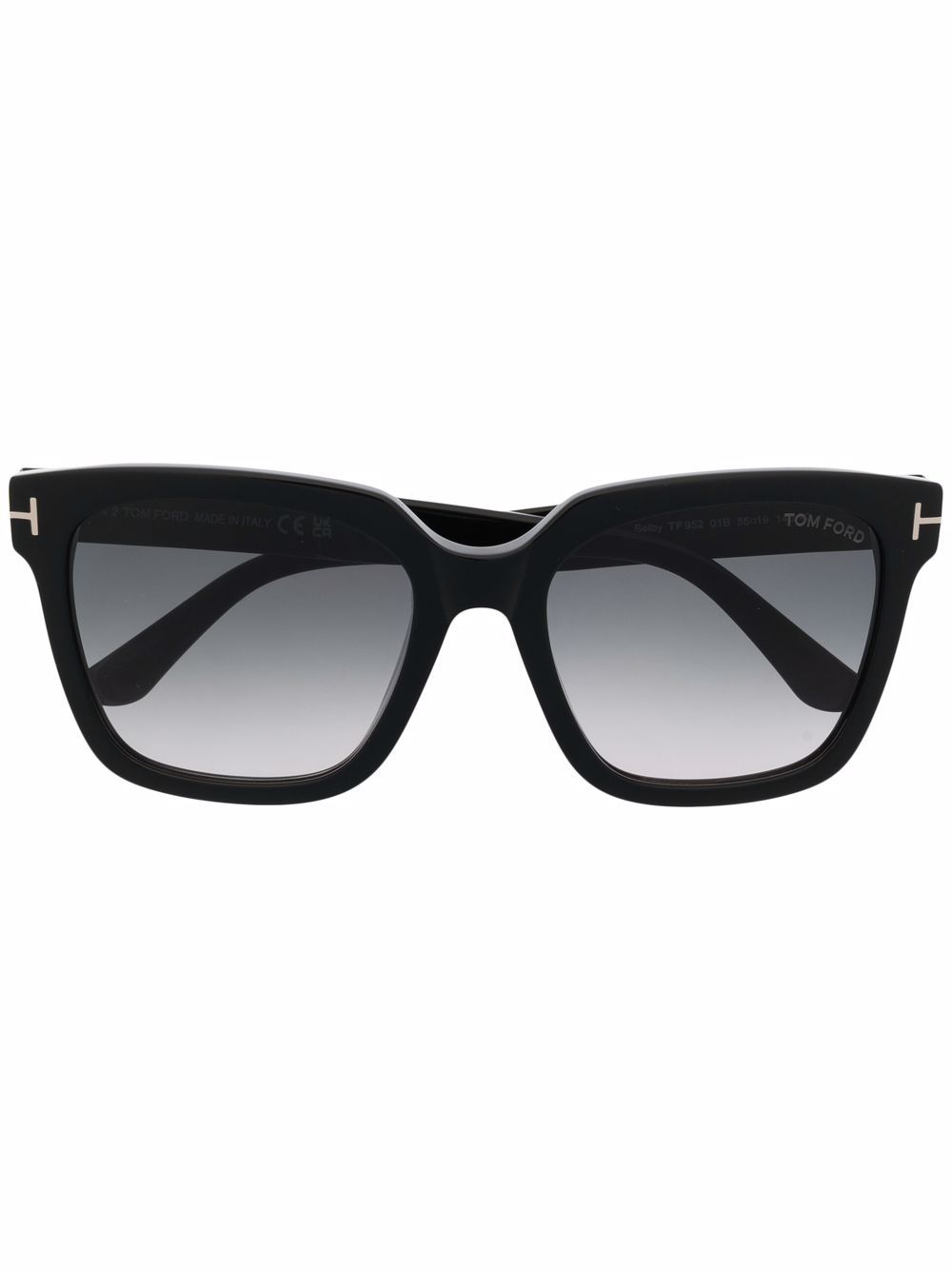 TOM FORD Eyewear 汤姆福特眼镜系列 有色镜片方框太阳眼镜 - 黑色