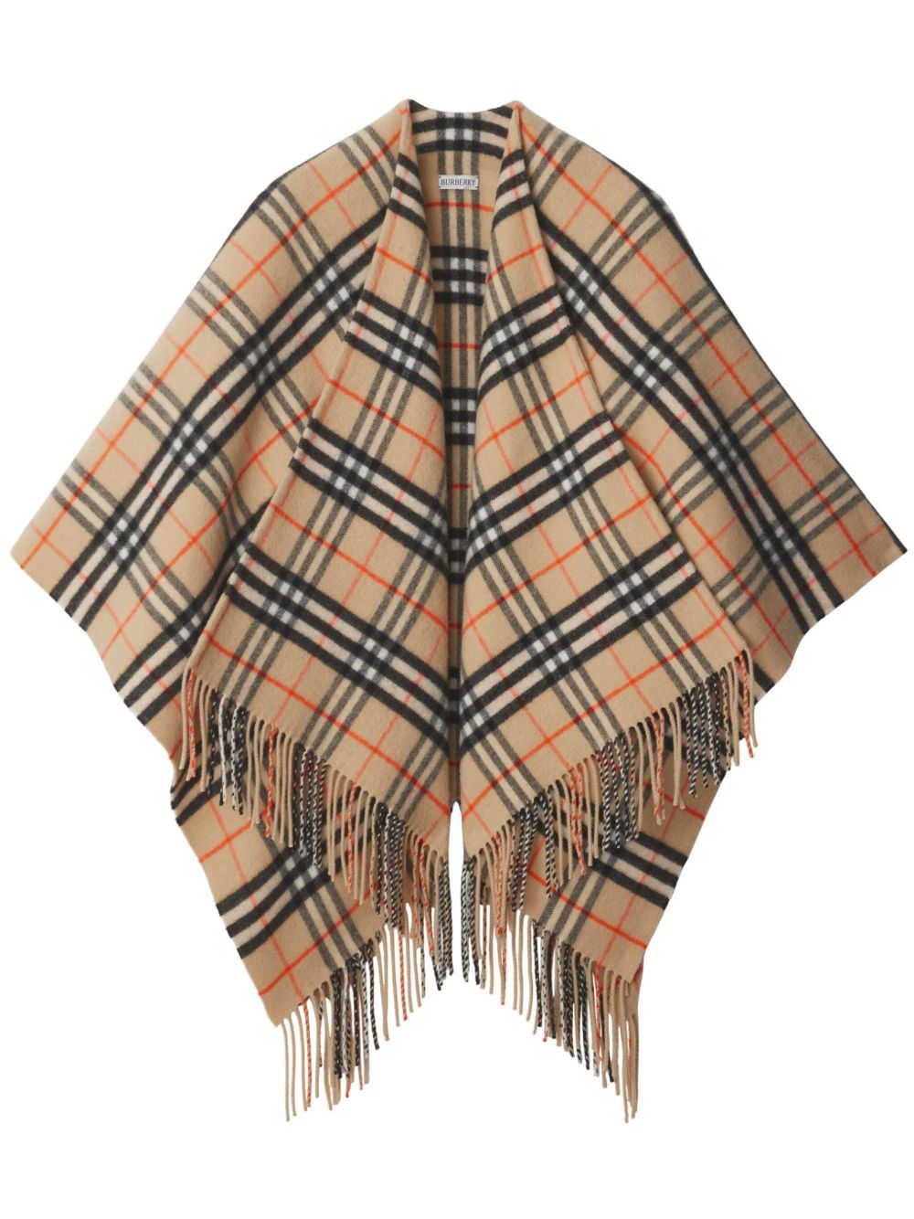 Burberry Check 斗篷 - 中性色