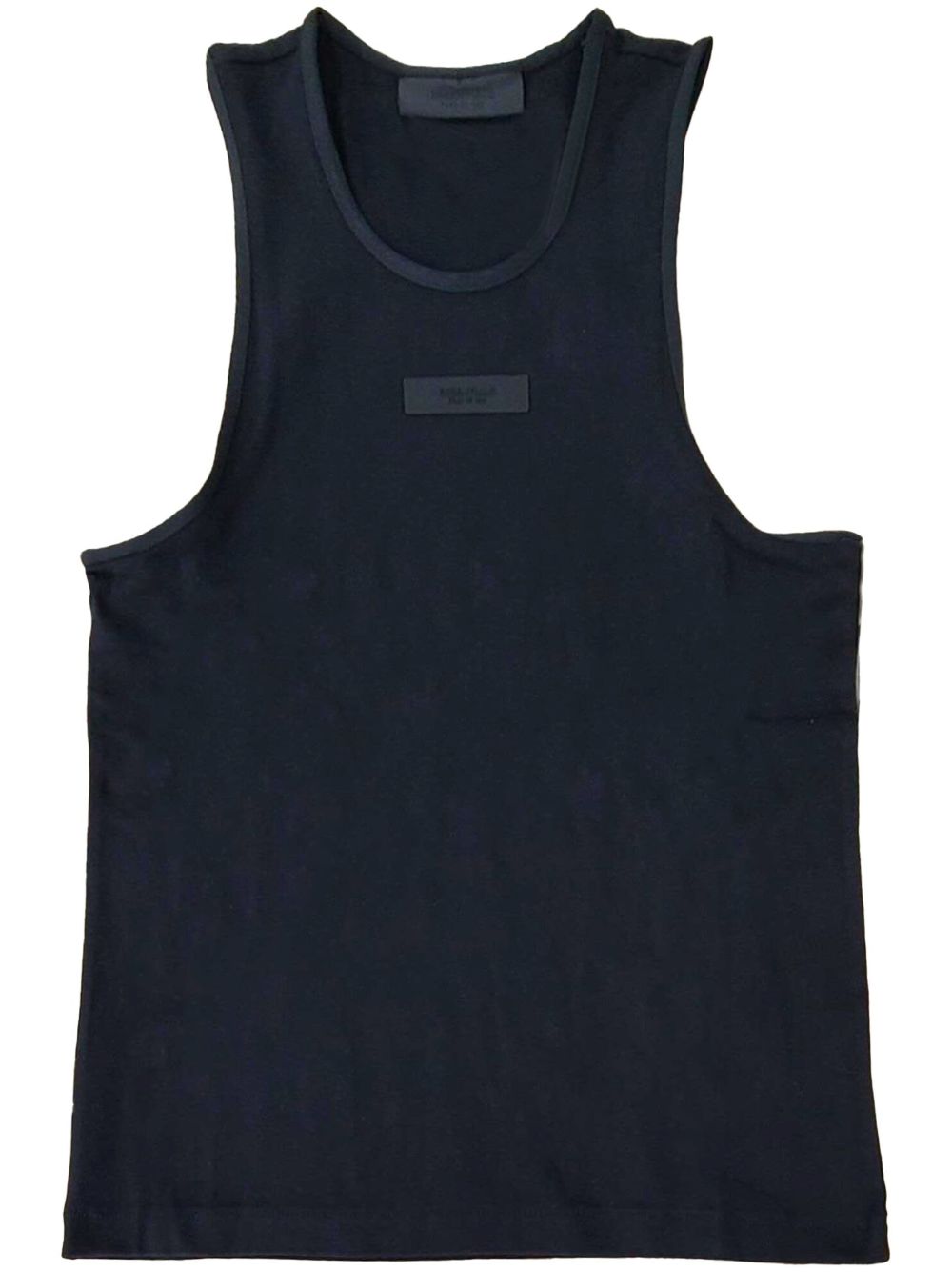 FEAR OF GOD ESSENTIALS logo贴花棉坦克背心 - 黑色