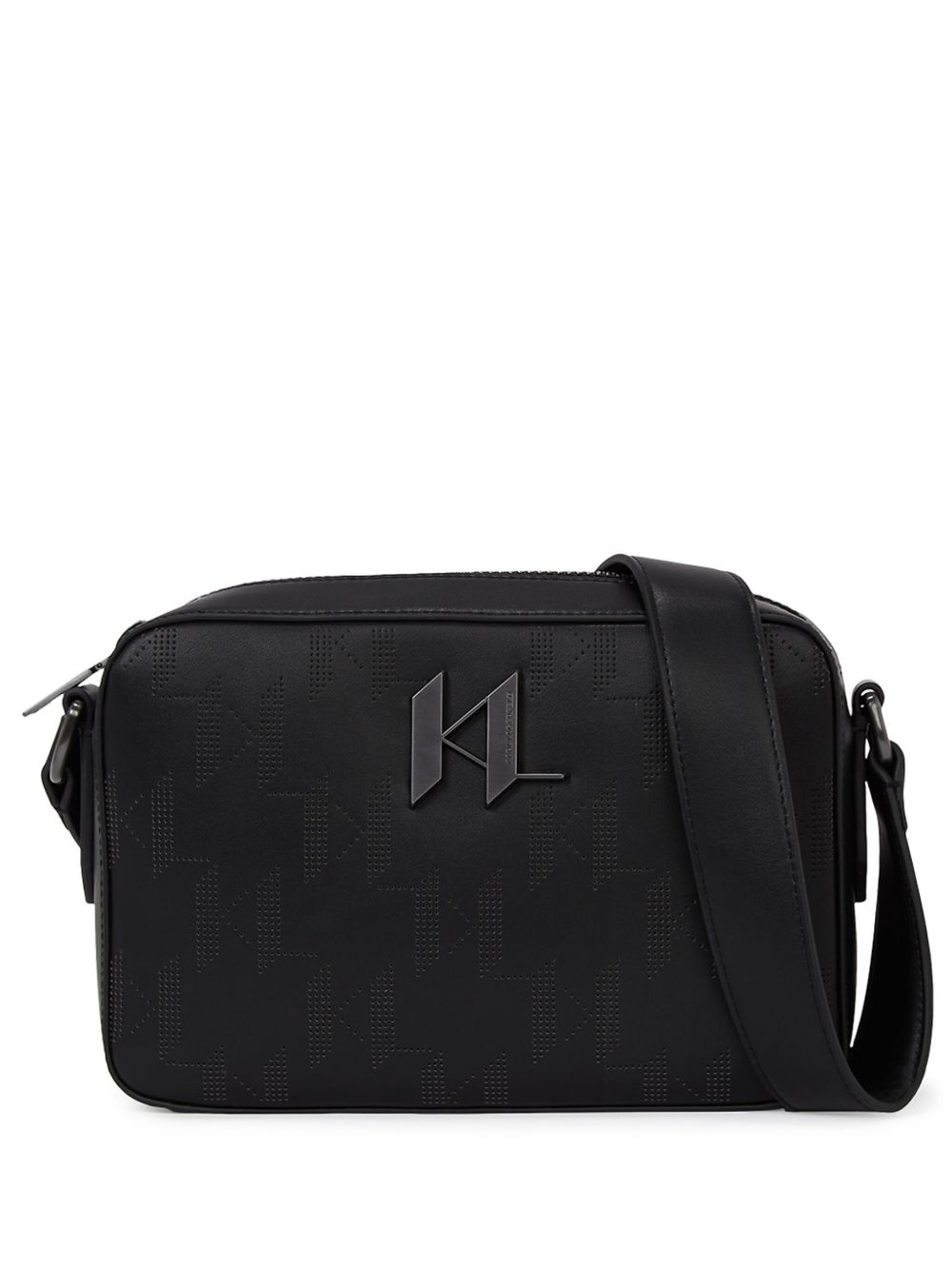 Karl Lagerfeld K/Plak 斜挎包 - 黑色